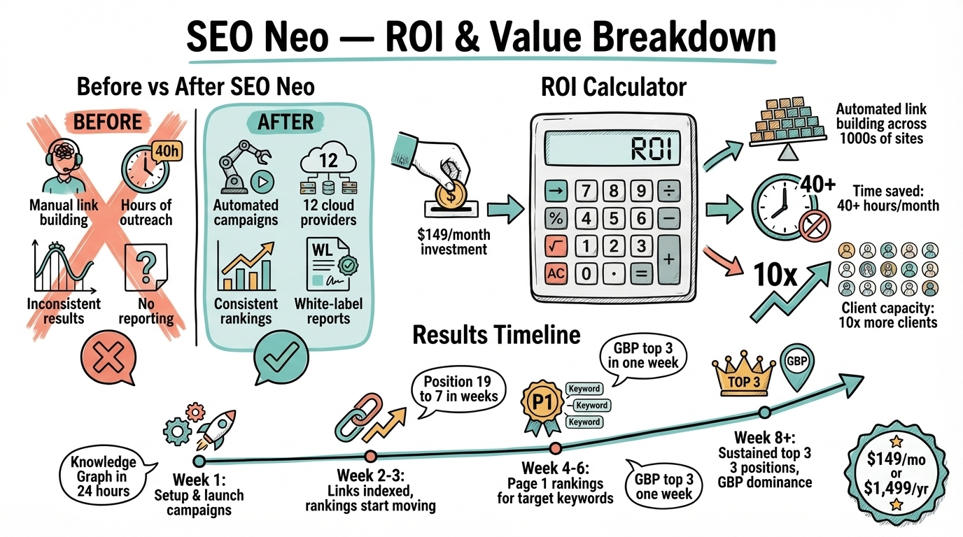 SEO Neo ROI and Value Breakdown